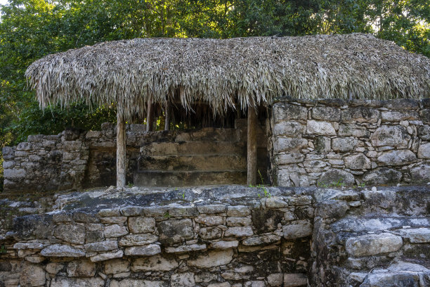 科巴遗址，金塔纳罗奥，墨西哥图片下载