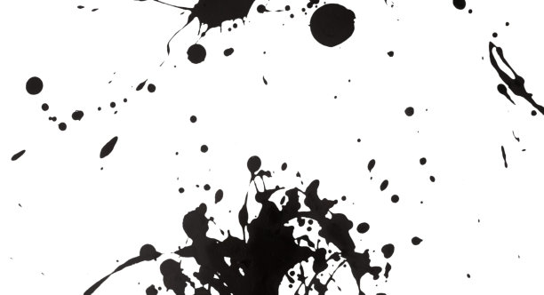 黑色水彩飞溅艺术风格图片下载