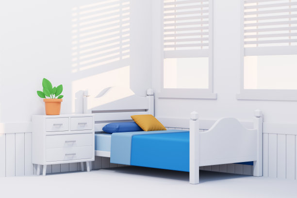 3d渲染卡通卧室图片图片下载