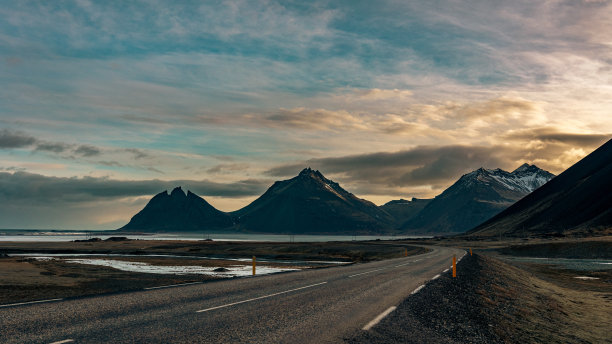 维斯特拉霍恩，大海和冰图片下载