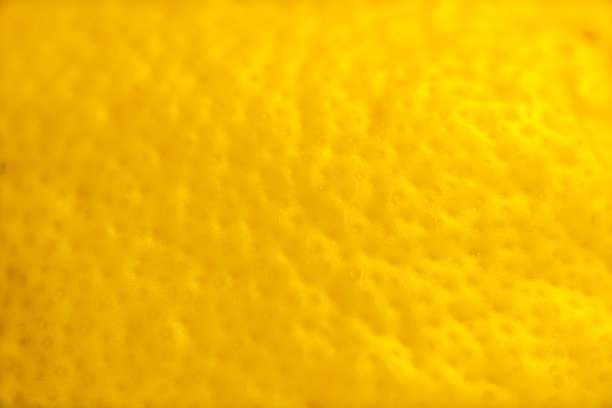 宏观水果:柠檬皮，超特写，水平格式，格式填充背景图片下载