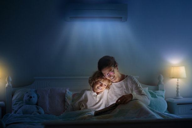 卧室有空调。儿童房气候图片下载