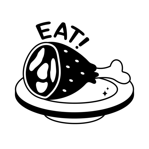 食物涂鸦矢量轮廓图标。EPS 10文件图片下载