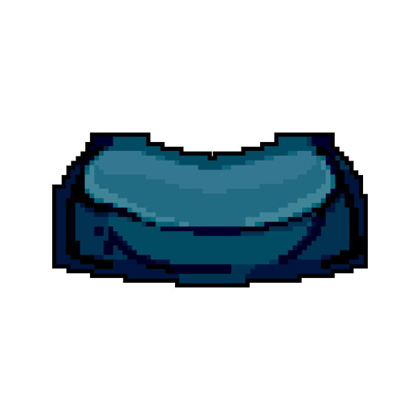 现代坐垫游戏像素艺术矢量插图图片下载