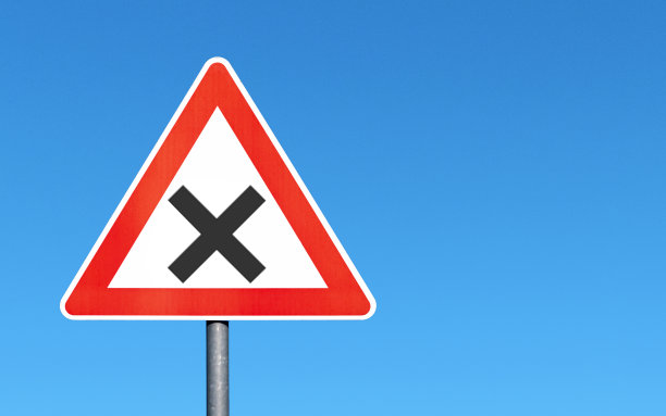 十字路口路牌图片下载