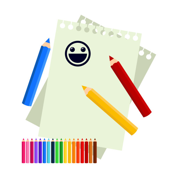 带有木制纹理的彩色铅笔，用于绘画和上色。图片下载