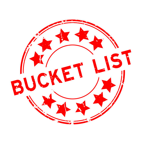 垃圾红色遗愿清单字圆形橡胶密封印章在白色背景图片下载