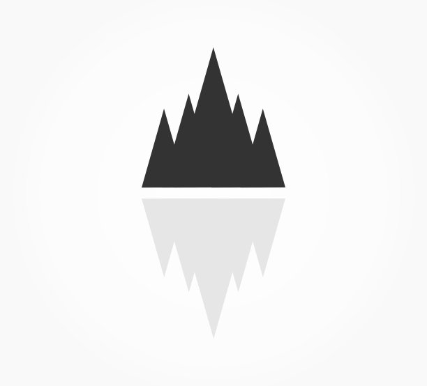山的标志符号。图片下载
