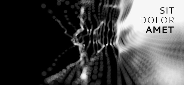 具有动态粒子的阵列。3d技术风格。抽象的背景。矢量插图。图片下载