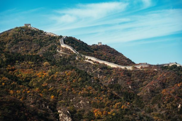 中国长城及周边山景图片下载