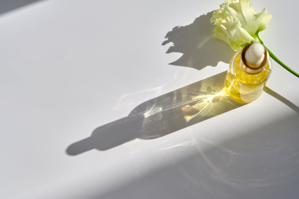 血清与黄色花瓣和一个精致的花。图片下载