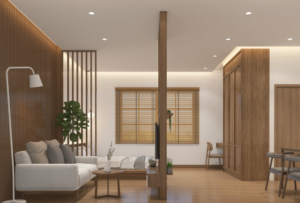 现代日本风格的小房间图片下载