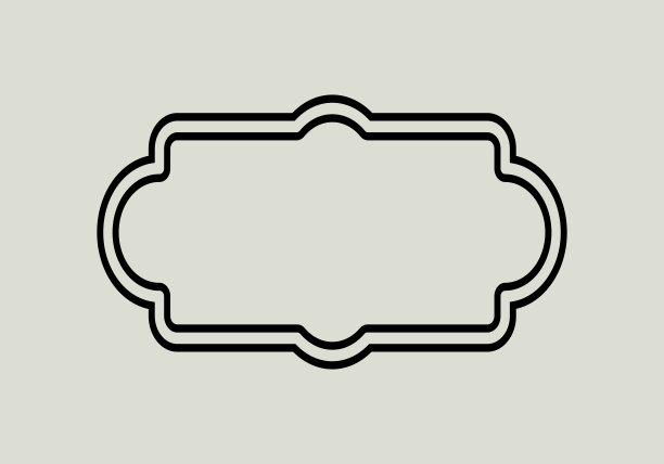 抽象黑色简单线矩形框架涂鸦轮廓元素矢量设计风格素描孤立插图婚礼和横幅图片下载