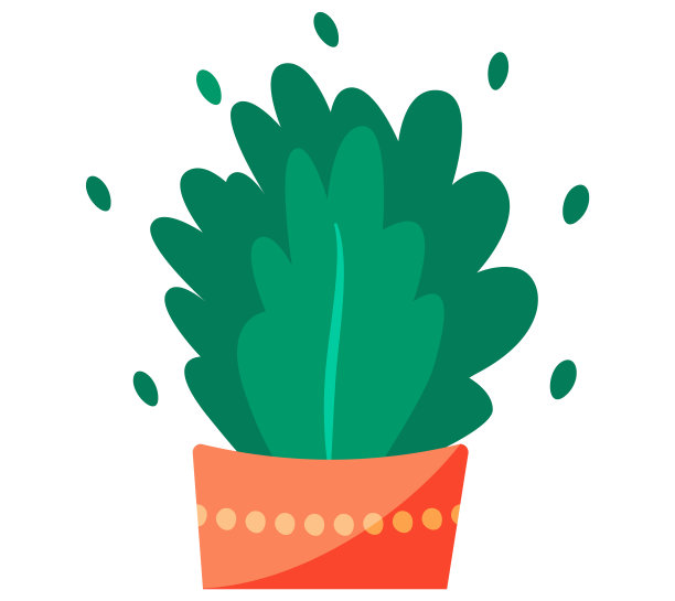 陶瓷盆中长叶的装饰性绿色植物，盆中有室内植物。家居室内植物图片下载