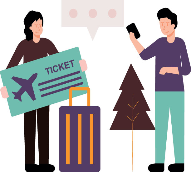 这个女孩有一张飞机票。图片下载