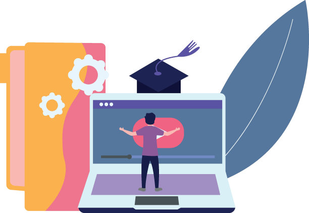 这个男孩正在网上学习。图片下载