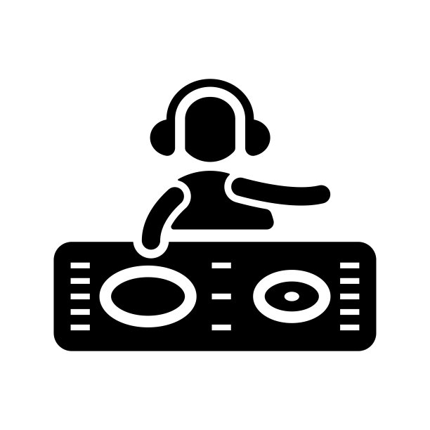 迪斯科，DJ图标。图片下载