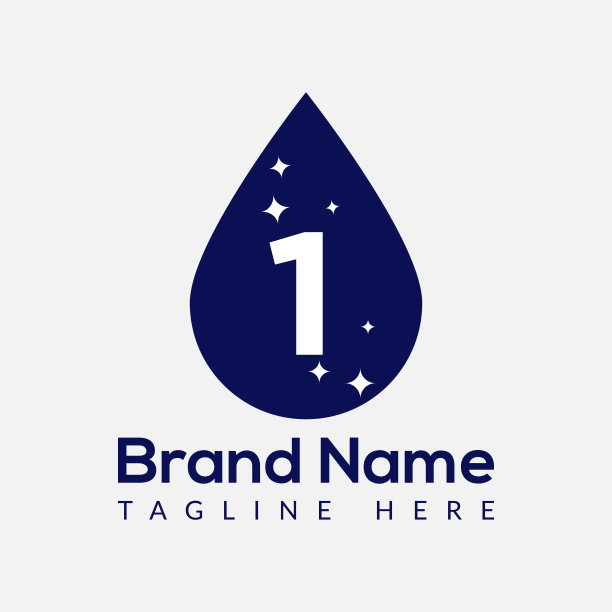 在字母A模板上下降标志。滴在一个字母上，最初的水滴标志概念图片下载