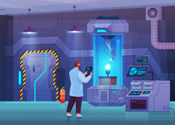 科学家在实验室里做实验。用现代研究设备研究技术图片下载