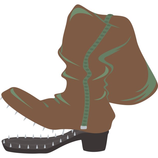 鞋底撕裂的靴子需要修复矢量图标图片下载