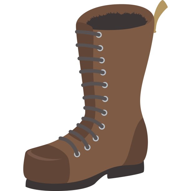 修复后的靴子矢量图标图片下载