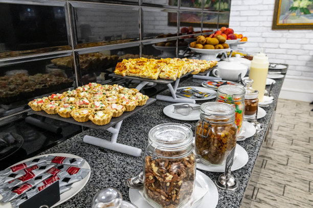 自助早餐概念，豪华酒店的早餐时间图片下载
