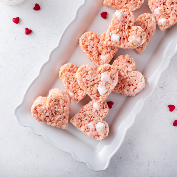 情人节礼物:心形米花糖图片下载