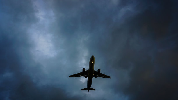 飞机在天空中飞行图片下载