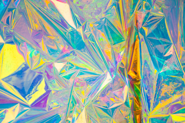 五彩闪亮的珍珠墙背景图片下载