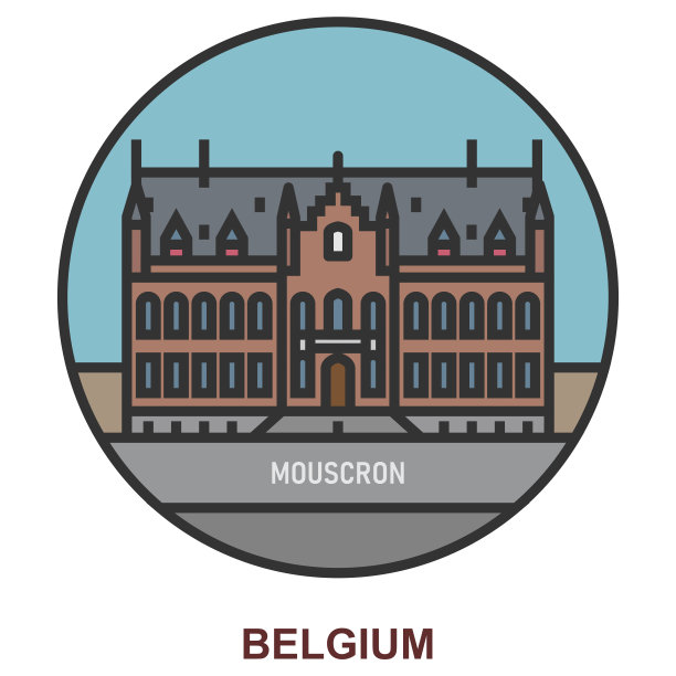 Mouscron。比利时的城市和城镇图片下载