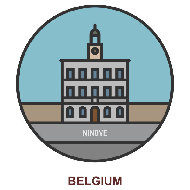 Ninove。比利时的城市和城镇图片下载