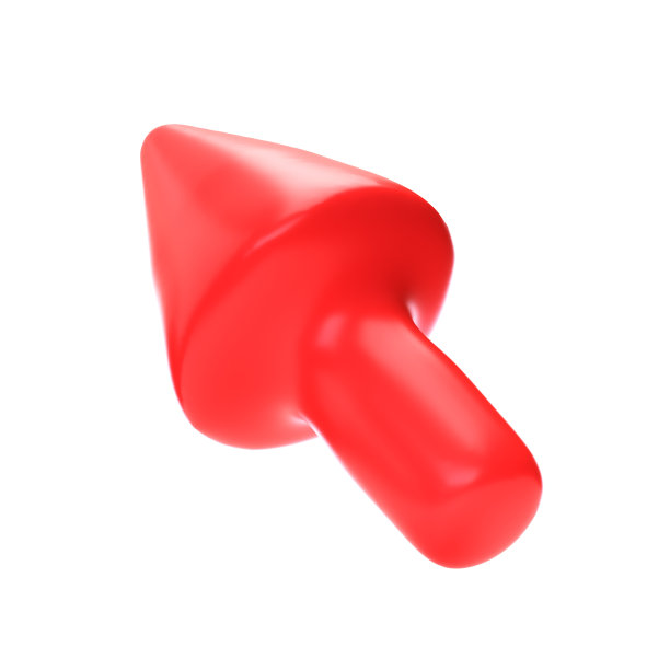 红色箭头指向左边和上面。逼真的3d设计，塑料卡通风格。图标孤立在白色背景。带有剪切路径的插图图片下载