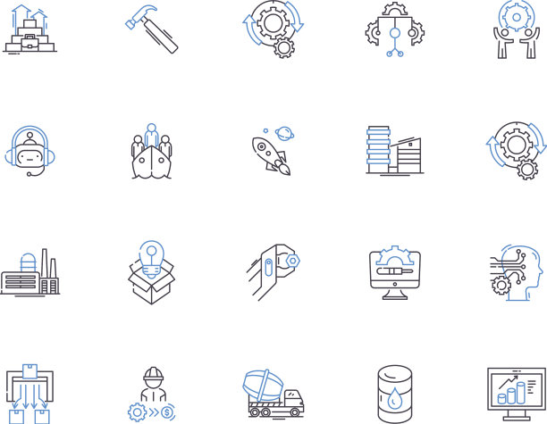 行业轮廓图标收藏制造图片下载