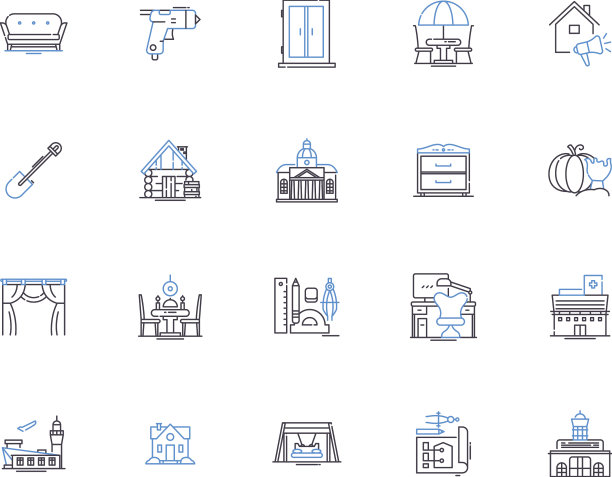 建筑工程大纲图标收藏图片下载