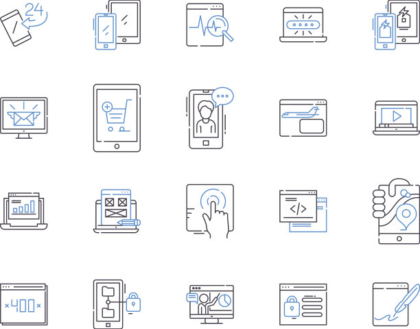 互联网商业大纲图标集合e图片下载