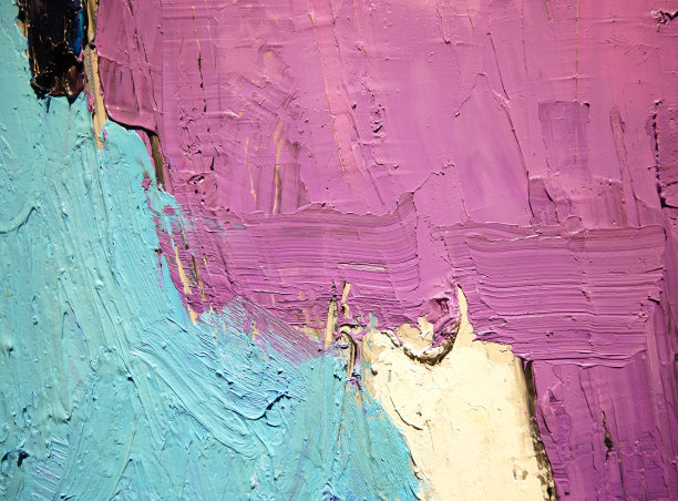 抽象艺术背景紫色和蓝色颜料图片下载