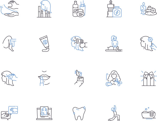 美容沙龙轮廓图标收藏沙龙图片下载