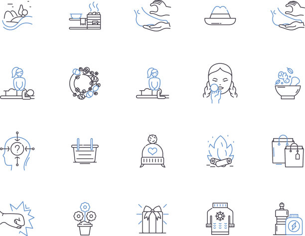 美妆轮廓图标集美图片下载