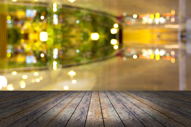 桌面与散景模糊背景，圣诞和新年快乐图片下载