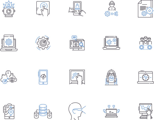 自动化轮廓图标收集机器人图片下载