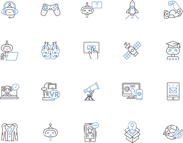 未来的轮廓图标收集未来预见图片下载