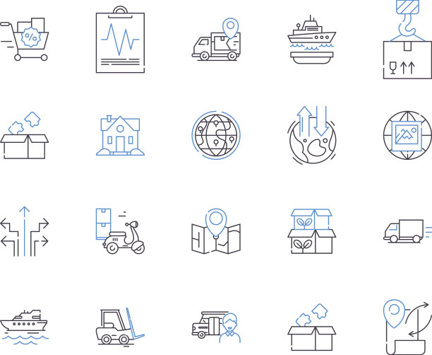 物流业务大纲图标收集图片下载