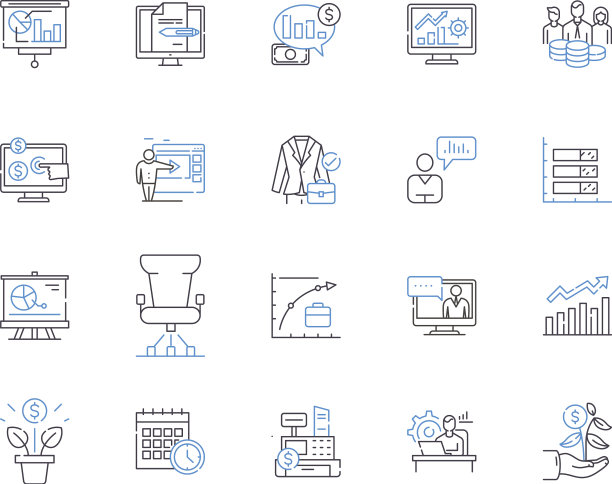 商业智能大纲图标集合图片下载