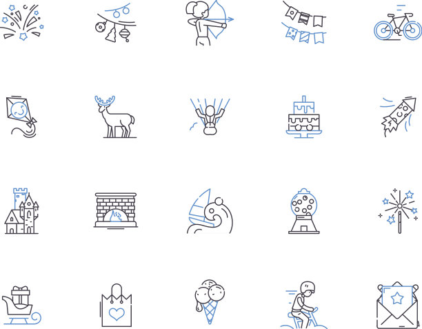 高科技企业大纲图标集合图片下载