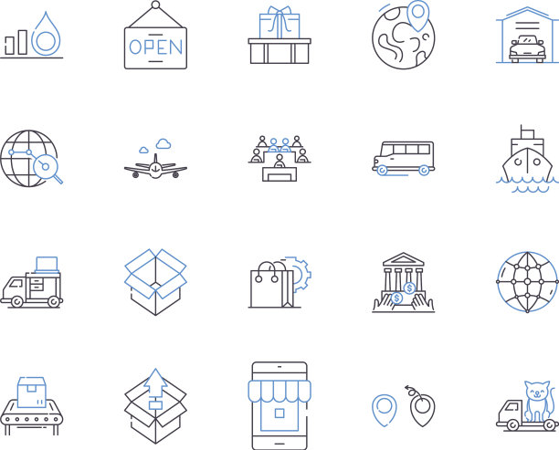 物流业务大纲图标收集图片下载