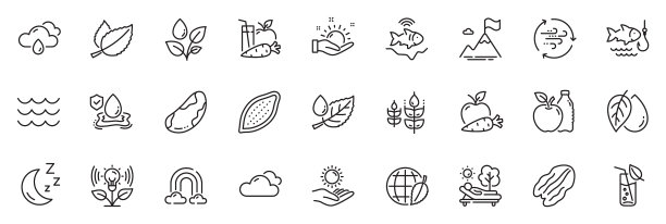 图标包装为风能植物浇水和图片下载