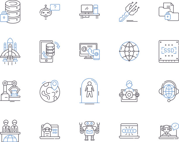 科技大纲图标收藏图片下载