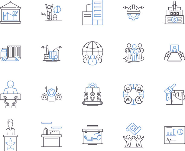 生产企业轮廓图标收藏图片下载