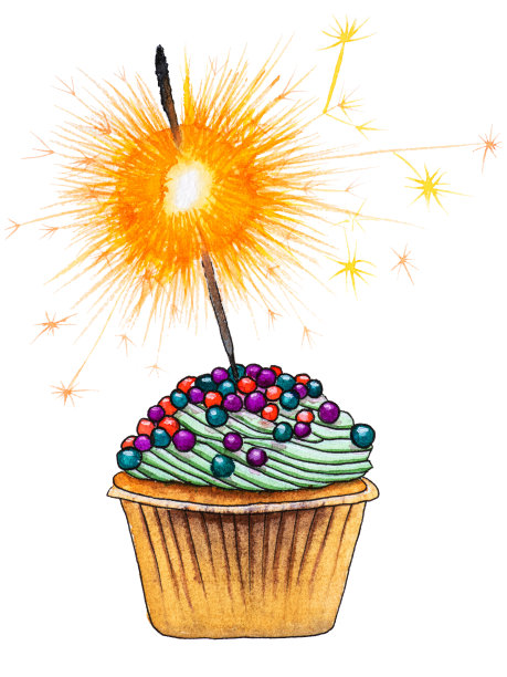 水彩画橱，燃烧着火花，与世隔绝图片下载