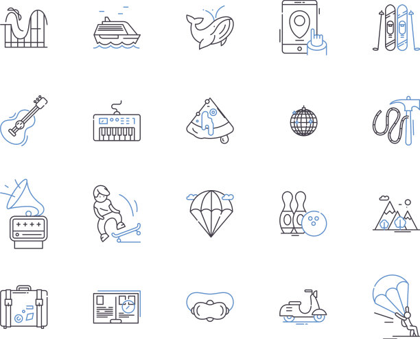 旅游娱乐概要图标收藏图片下载